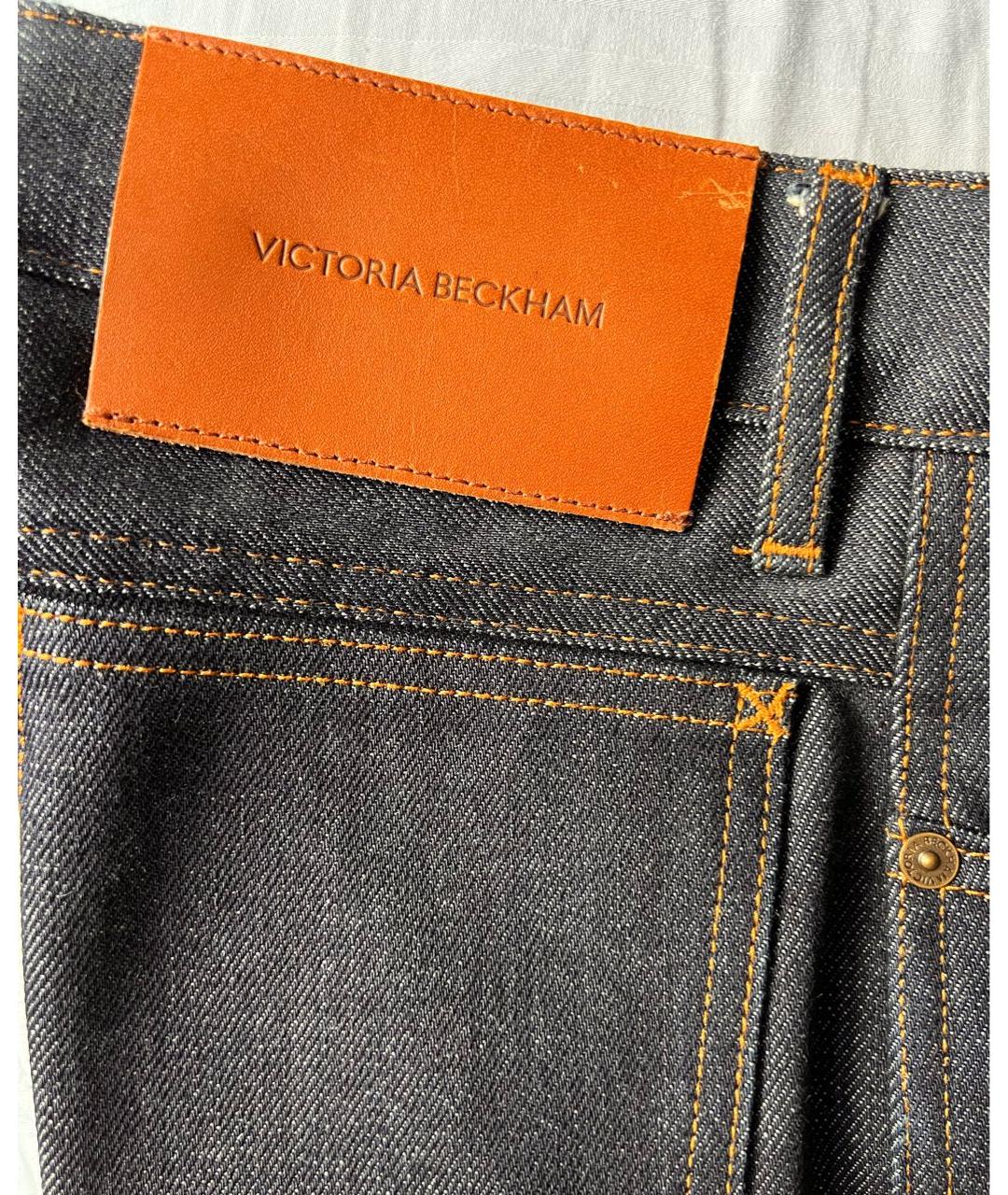 VICTORIA BECKHAM Темно-синие прямые джинсы, фото 5