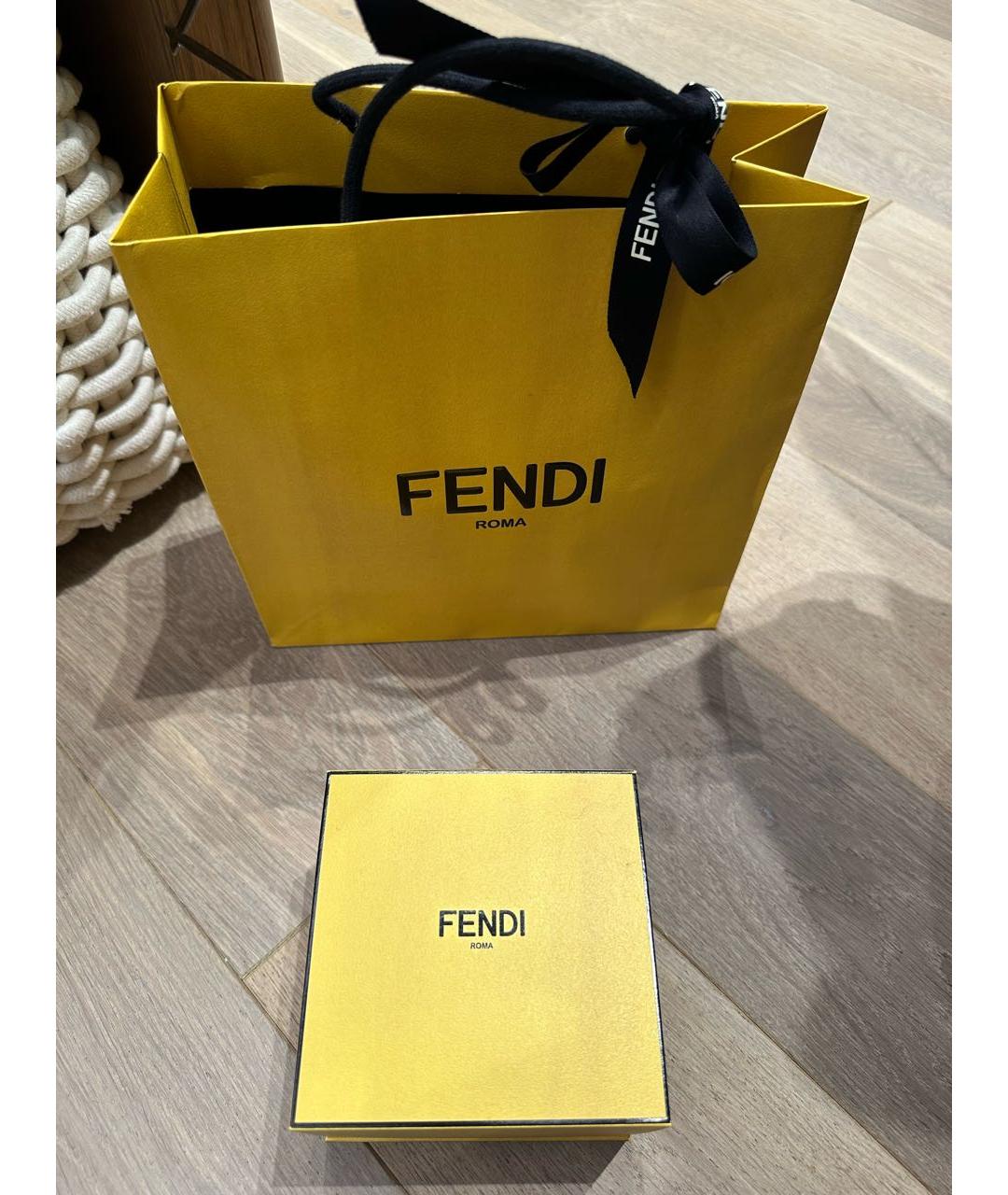 FENDI Золотые серьги, фото 3