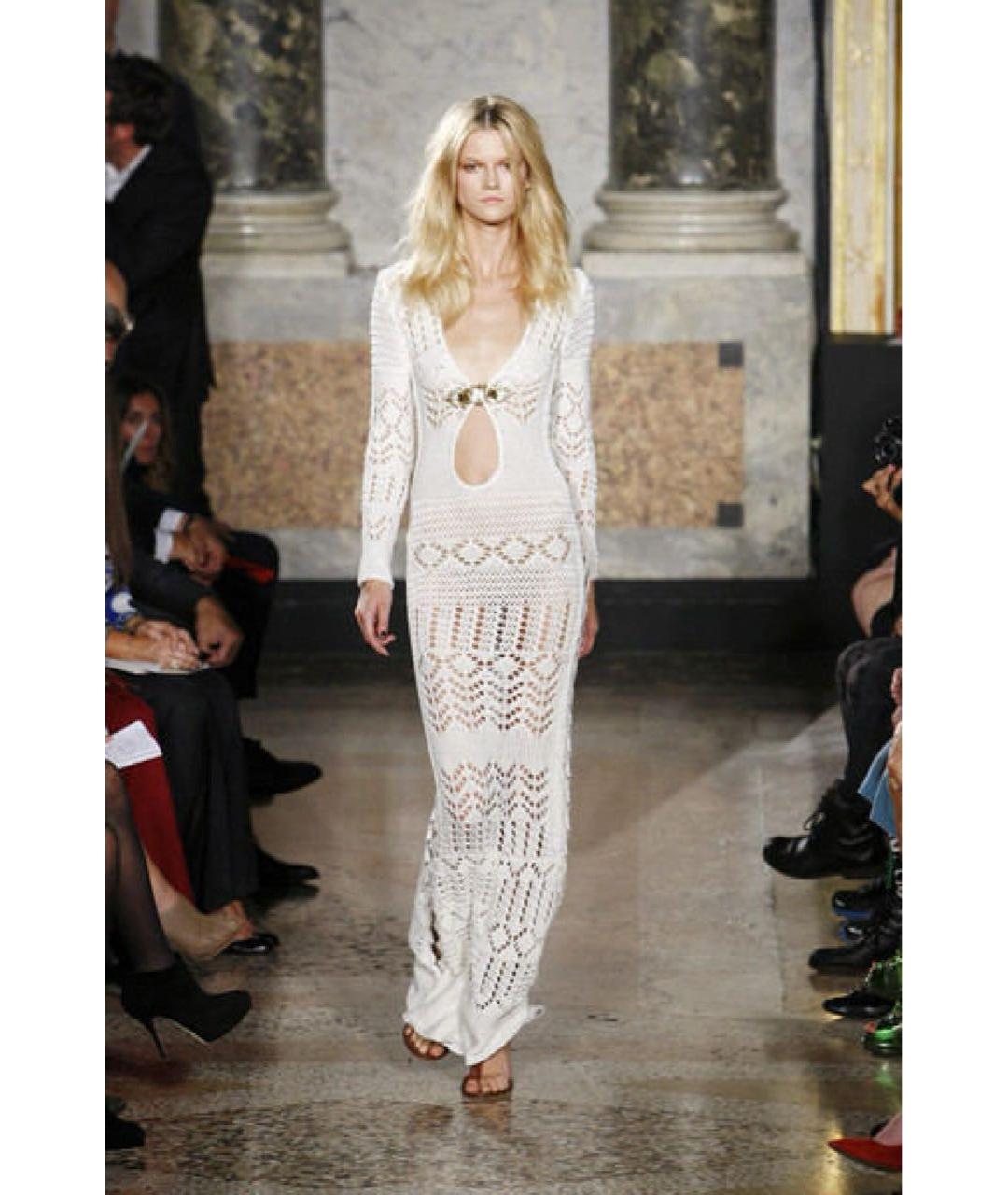 EMILIO PUCCI Темно-синее хлопковое вечернее платье, фото 5