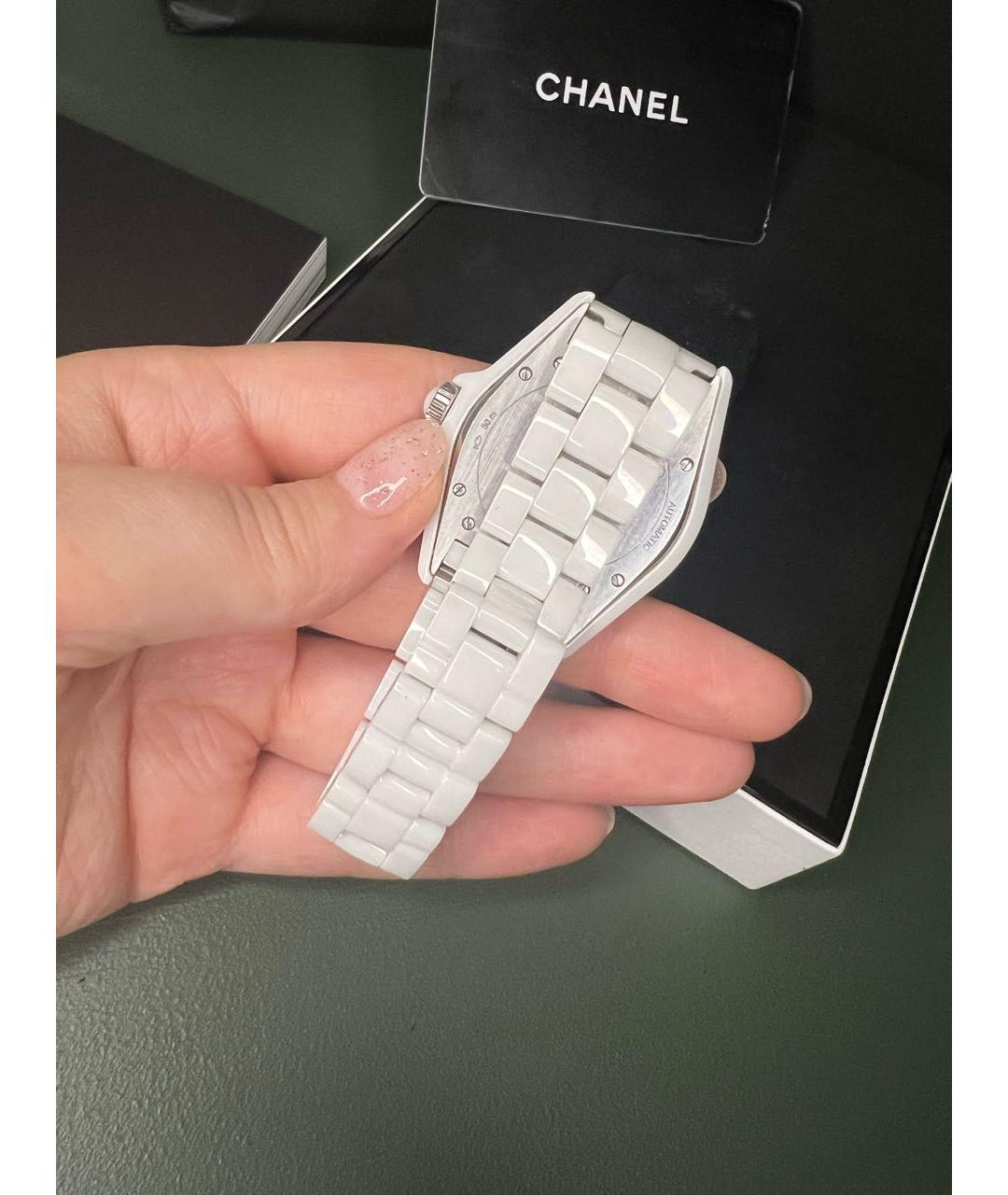 CHANEL Белые стальные часы, фото 3