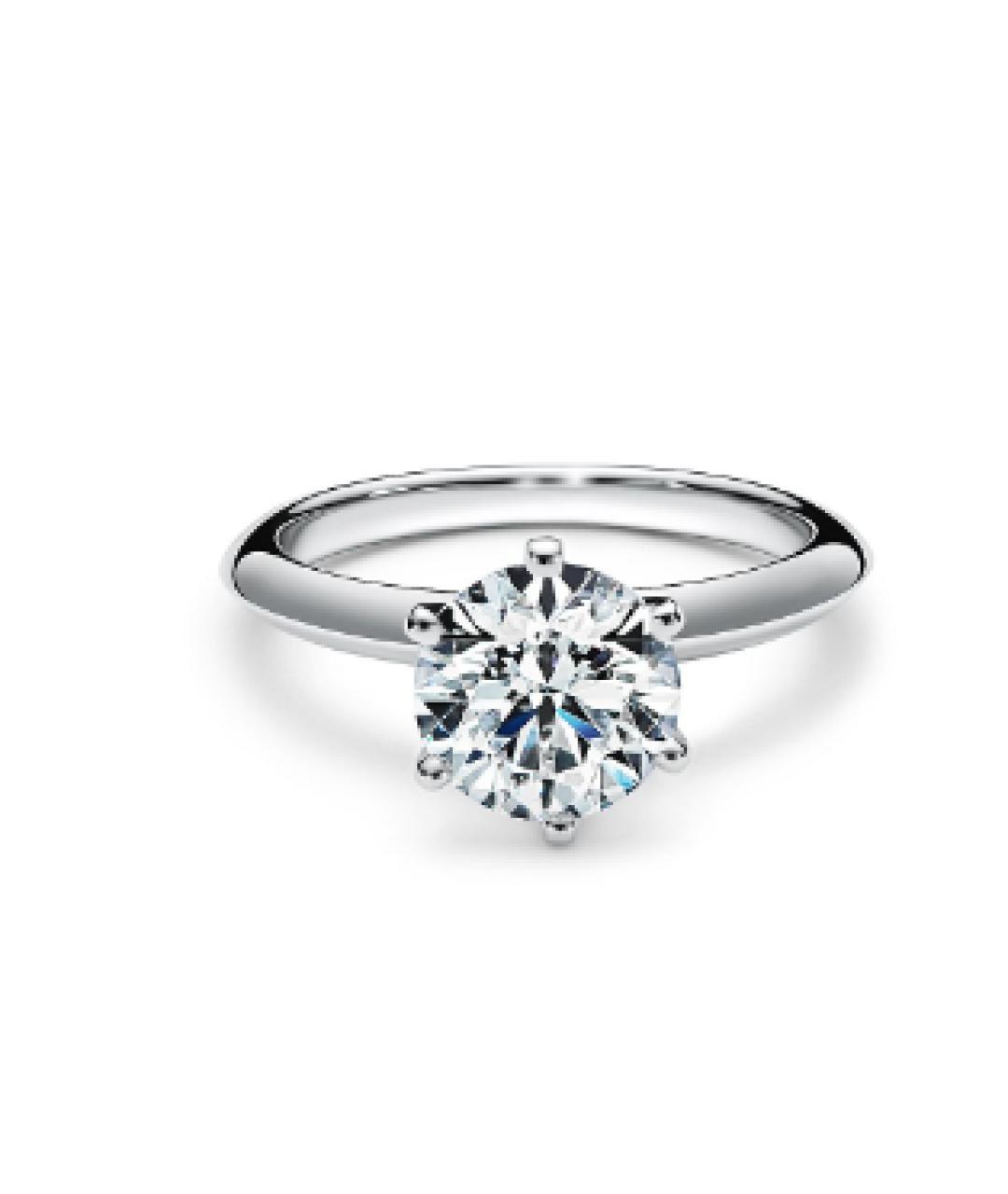 TIFFANY&CO Серебряное платиновое кольцо, фото 10