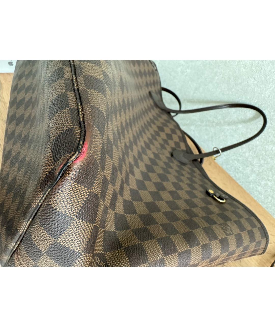 LOUIS VUITTON Коричневая сумка тоут, фото 7