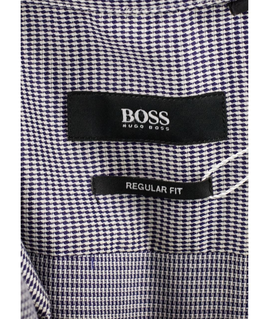 HUGO BOSS Серая хлопковая классическая рубашка, фото 3