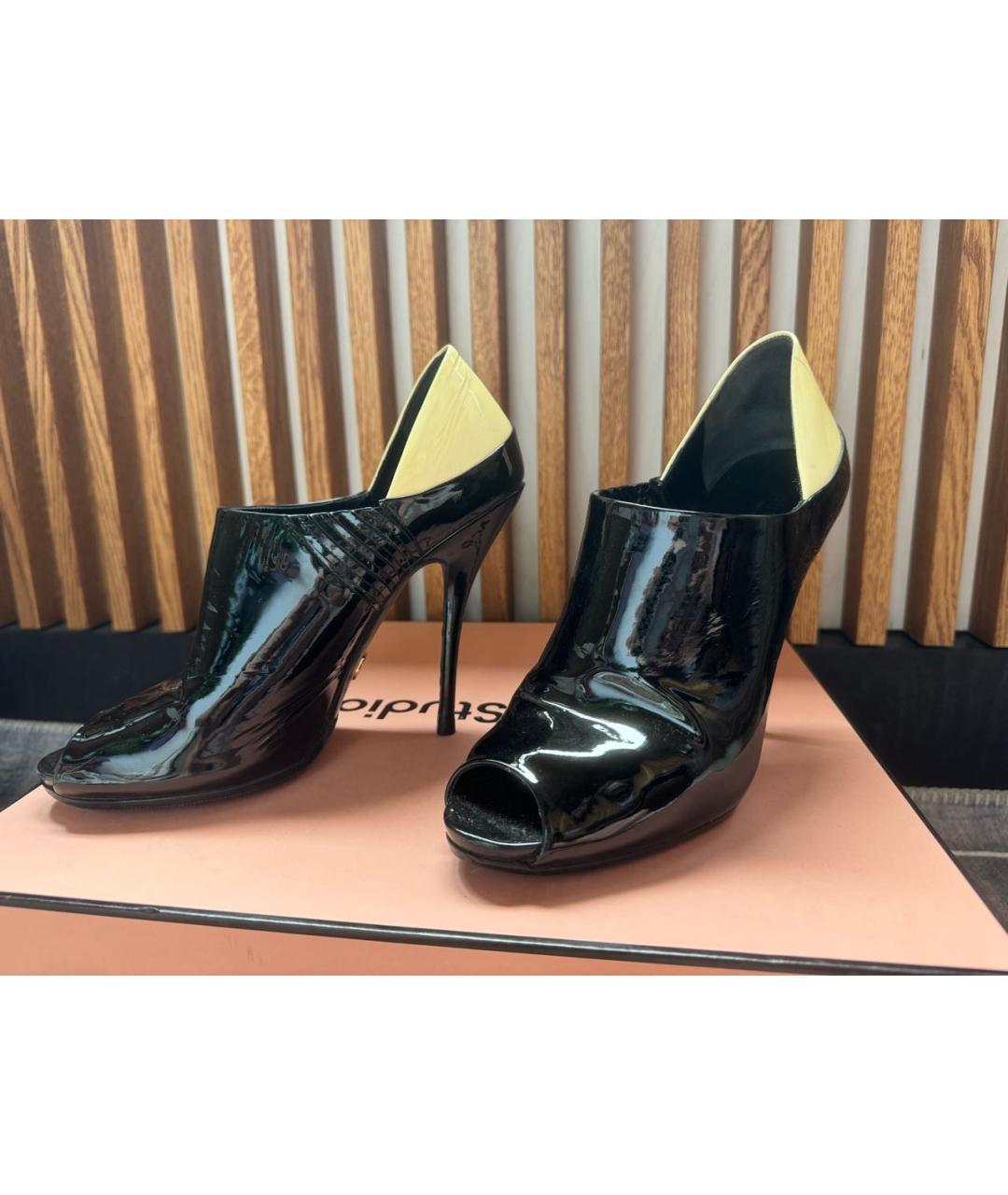 GUCCI Черные туфли из лакированной кожи, фото 3