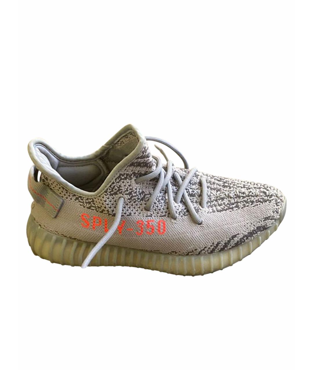 ADIDAS YEEZY Серые низкие кроссовки / кеды, фото 1