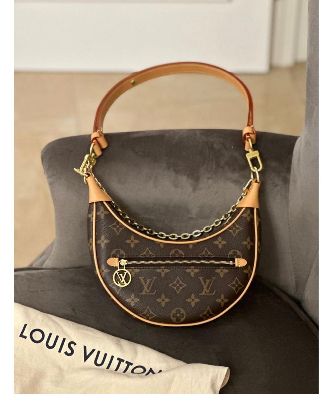 LOUIS VUITTON Коричневая сумка через плечо, фото 3