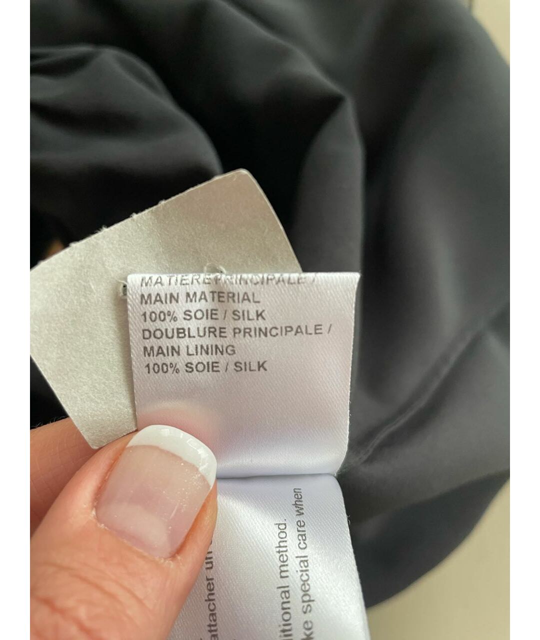 CHLOE Черная шелковая юбка мини, фото 6