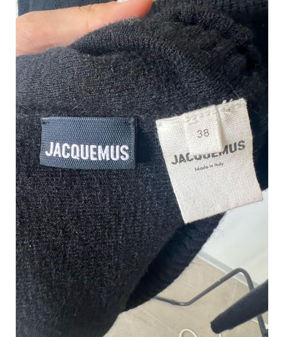 JACQUEMUS Черное повседневное платье, фото 4