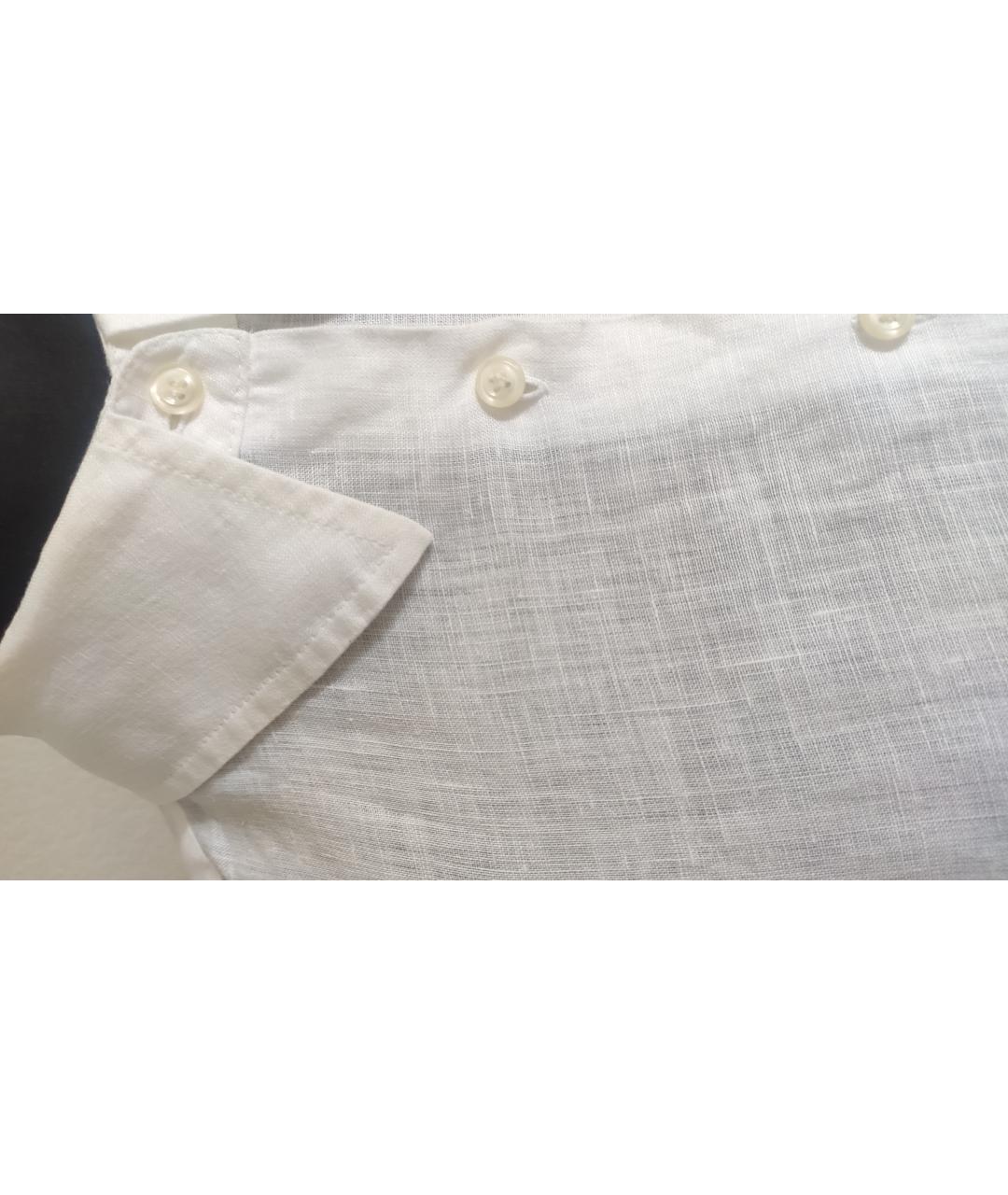 CINQUE Белая льняная рубашка, фото 5