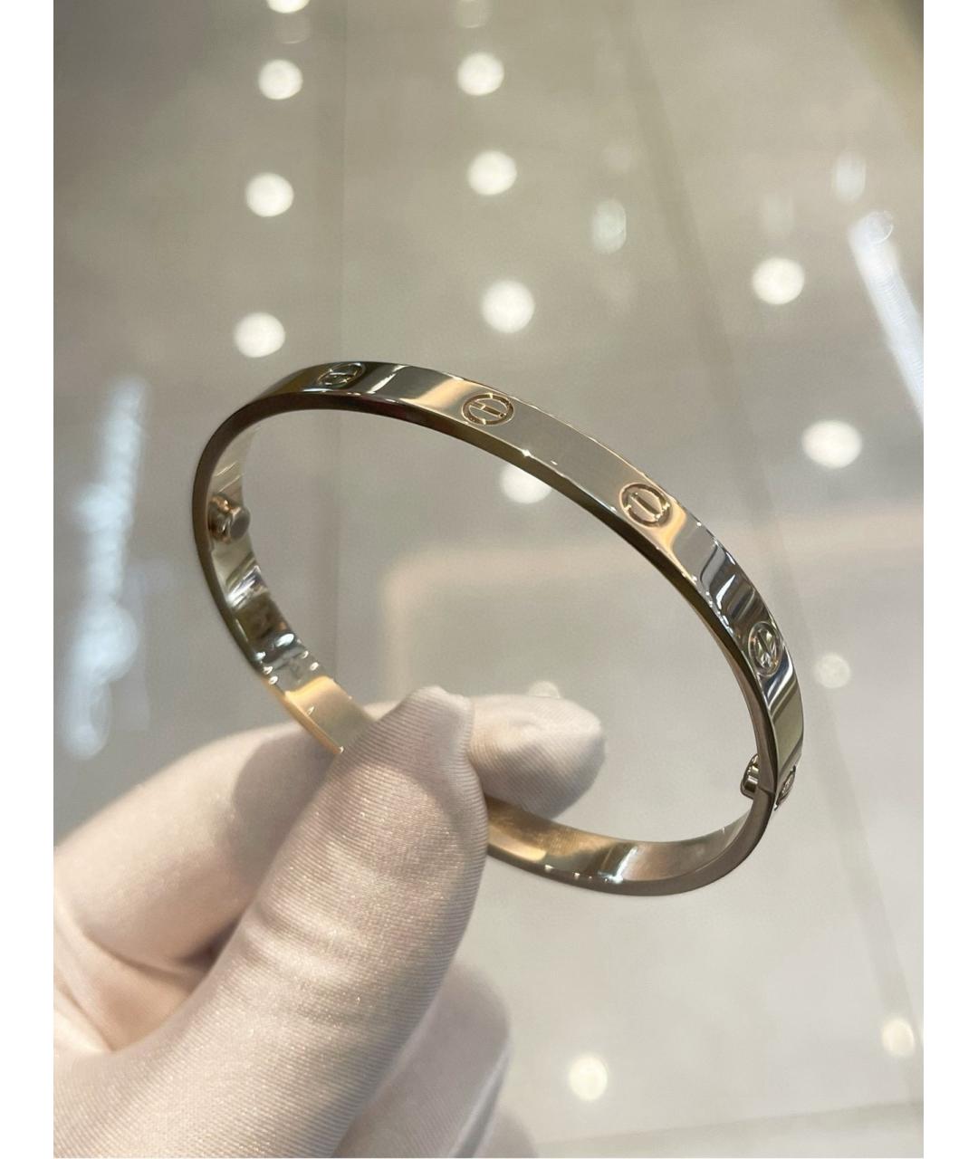 CARTIER Серебрянный браслет из белого золота, фото 2