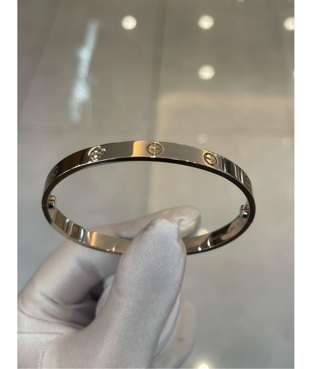 CARTIER Серебрянный браслет из белого золота, фото 7