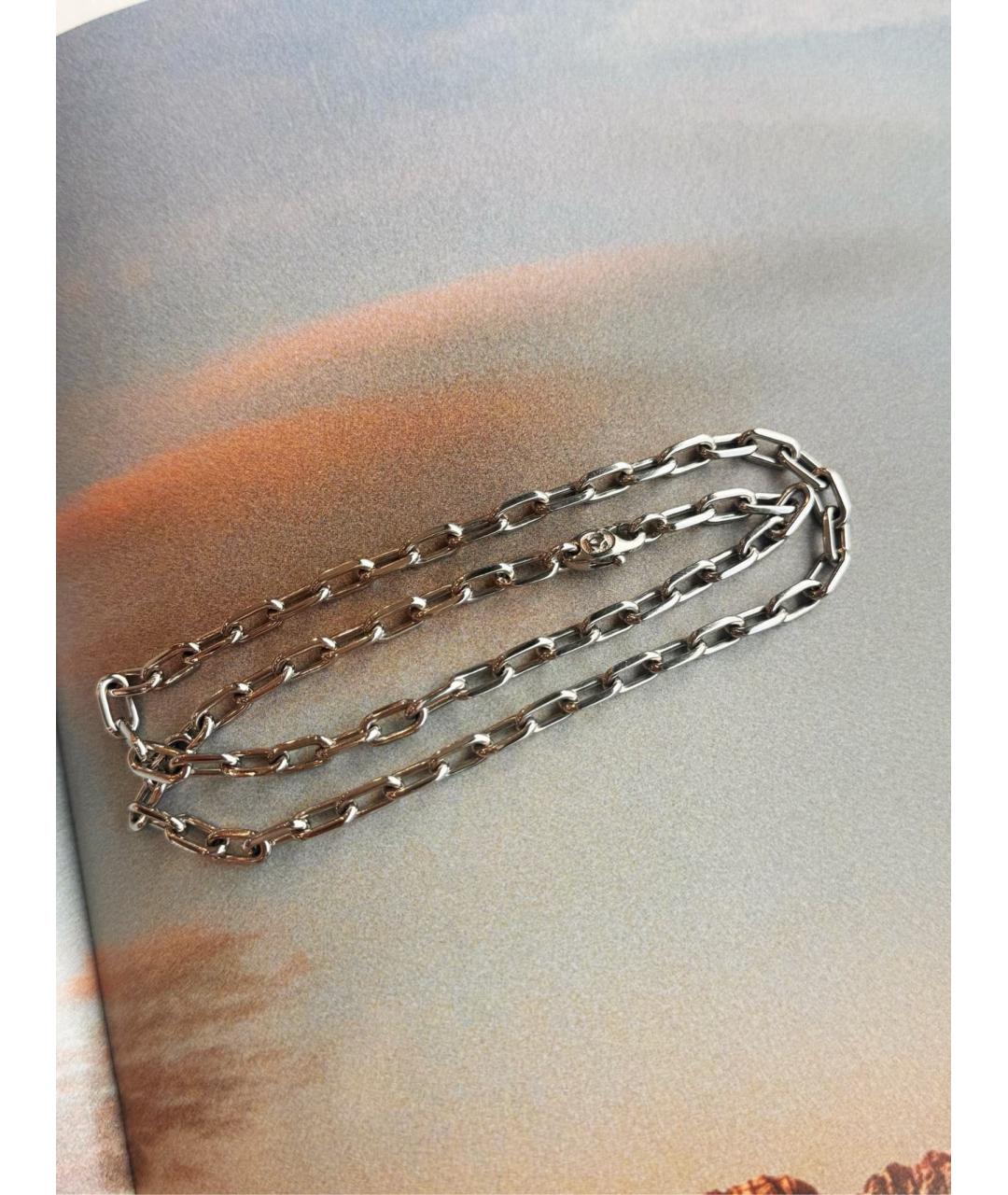 CARTIER Серебряное колье из белого золота, фото 4