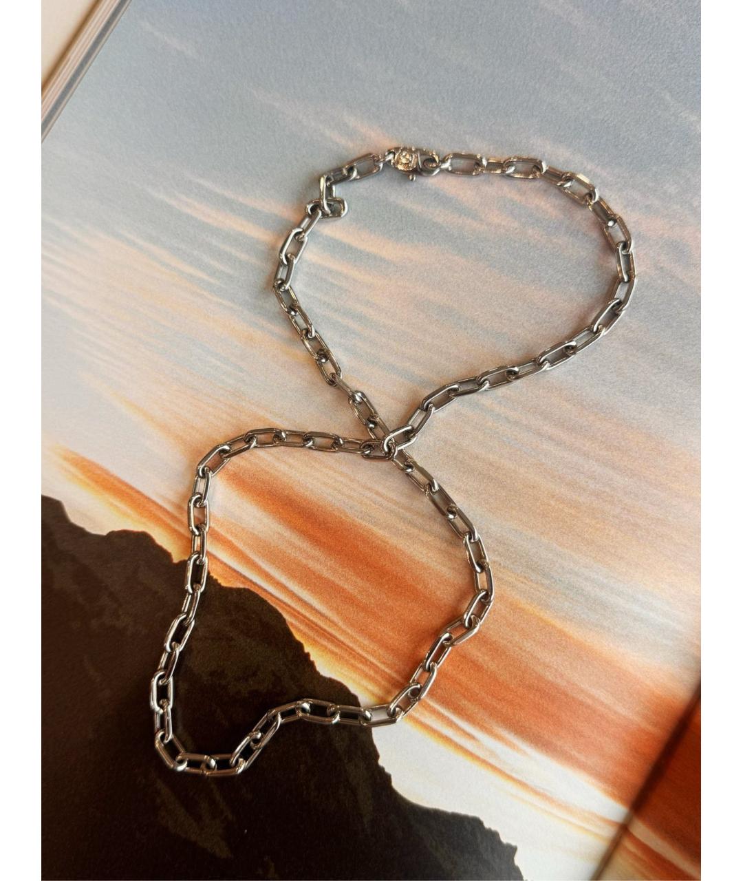 CARTIER Серебряное колье из белого золота, фото 2