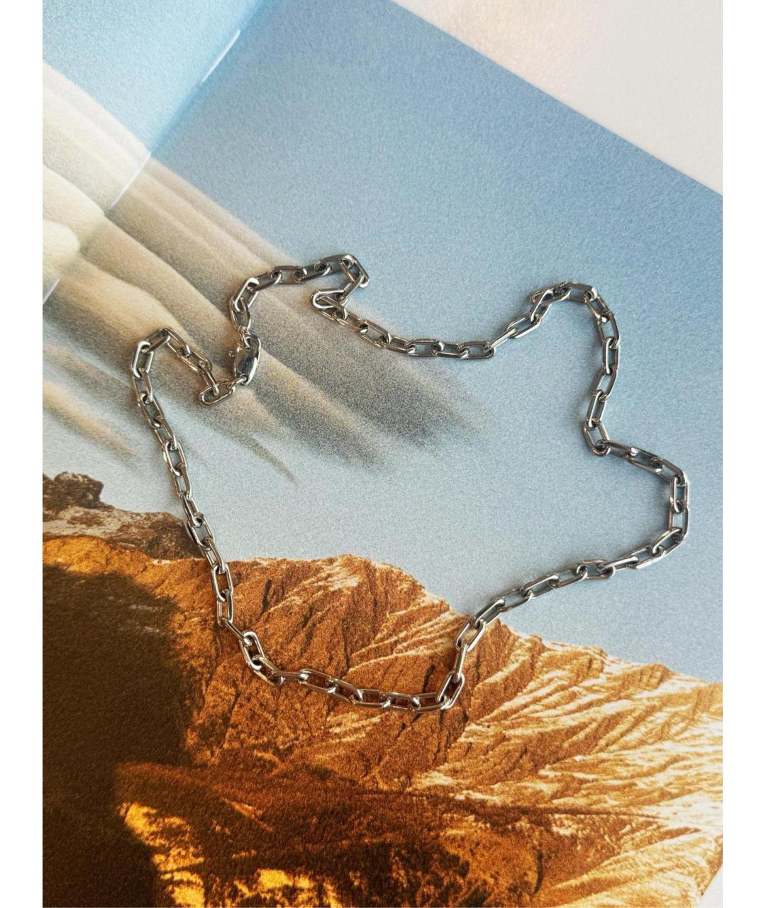 CARTIER Серебряное колье из белого золота, фото 6