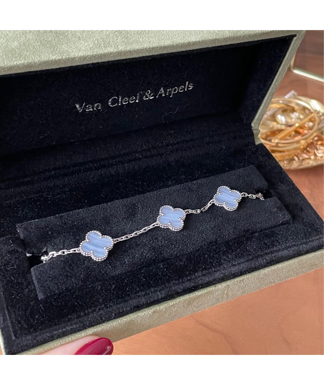 VAN CLEEF & ARPELS Серебрянный браслет из белого золота, фото 6