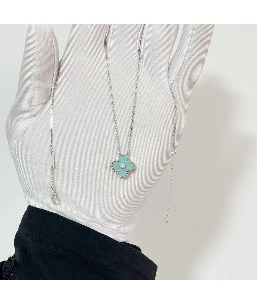 VAN CLEEF & ARPELS Голубое колье из белого золота, фото 2