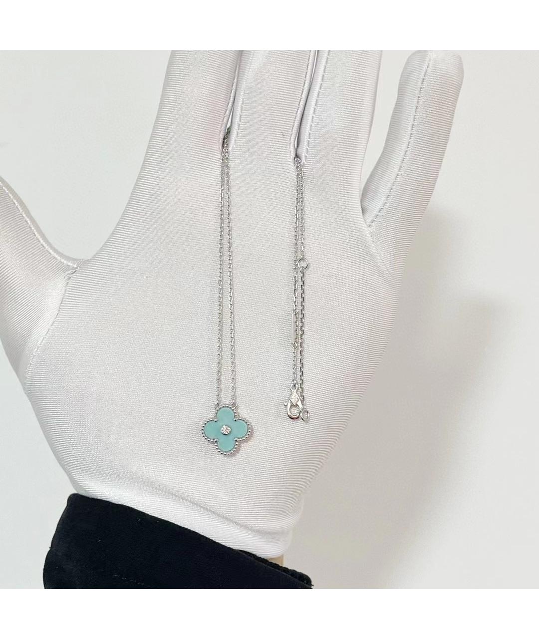 VAN CLEEF & ARPELS Голубое колье из белого золота, фото 3