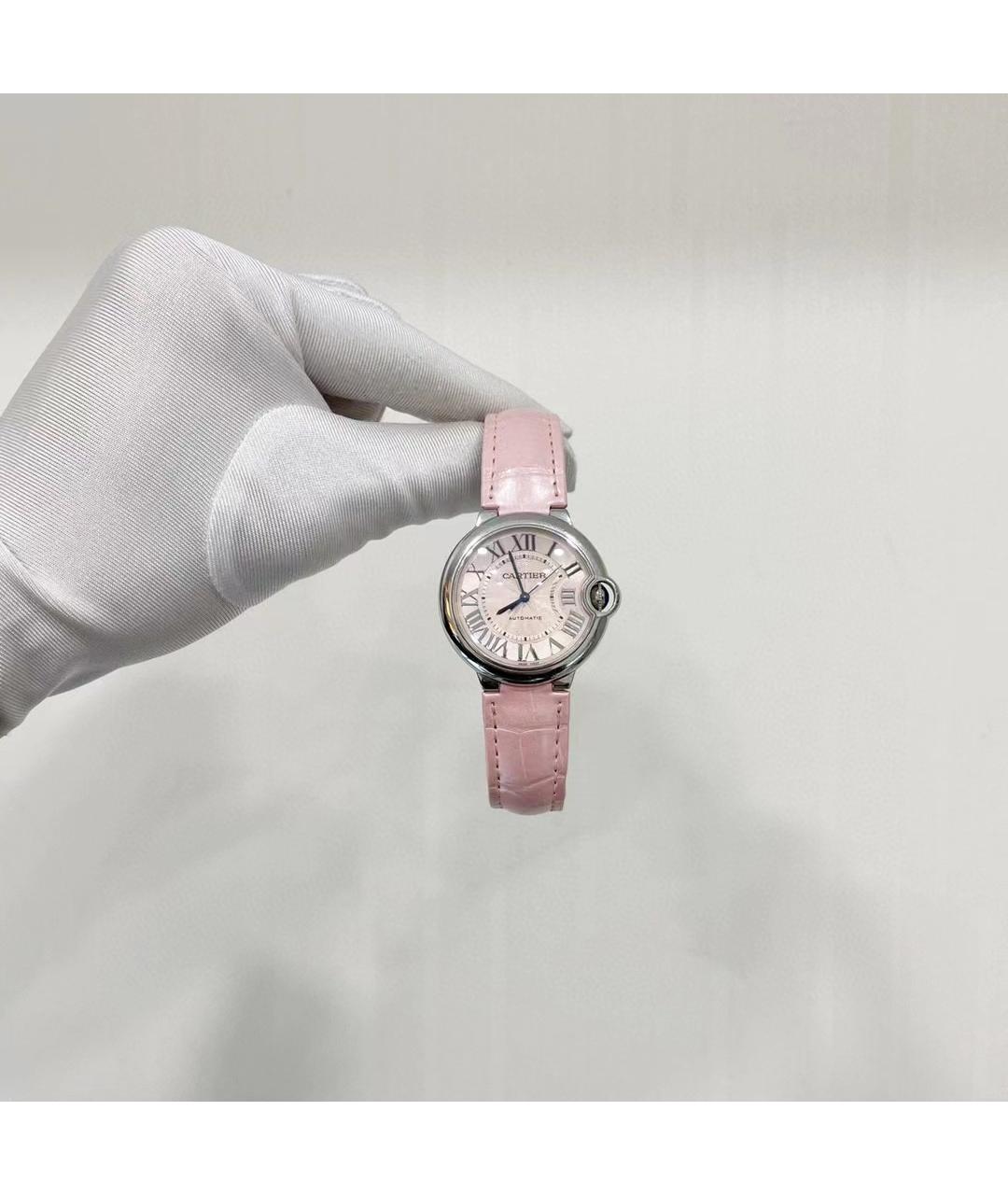 CARTIER Розовые металлические часы, фото 6