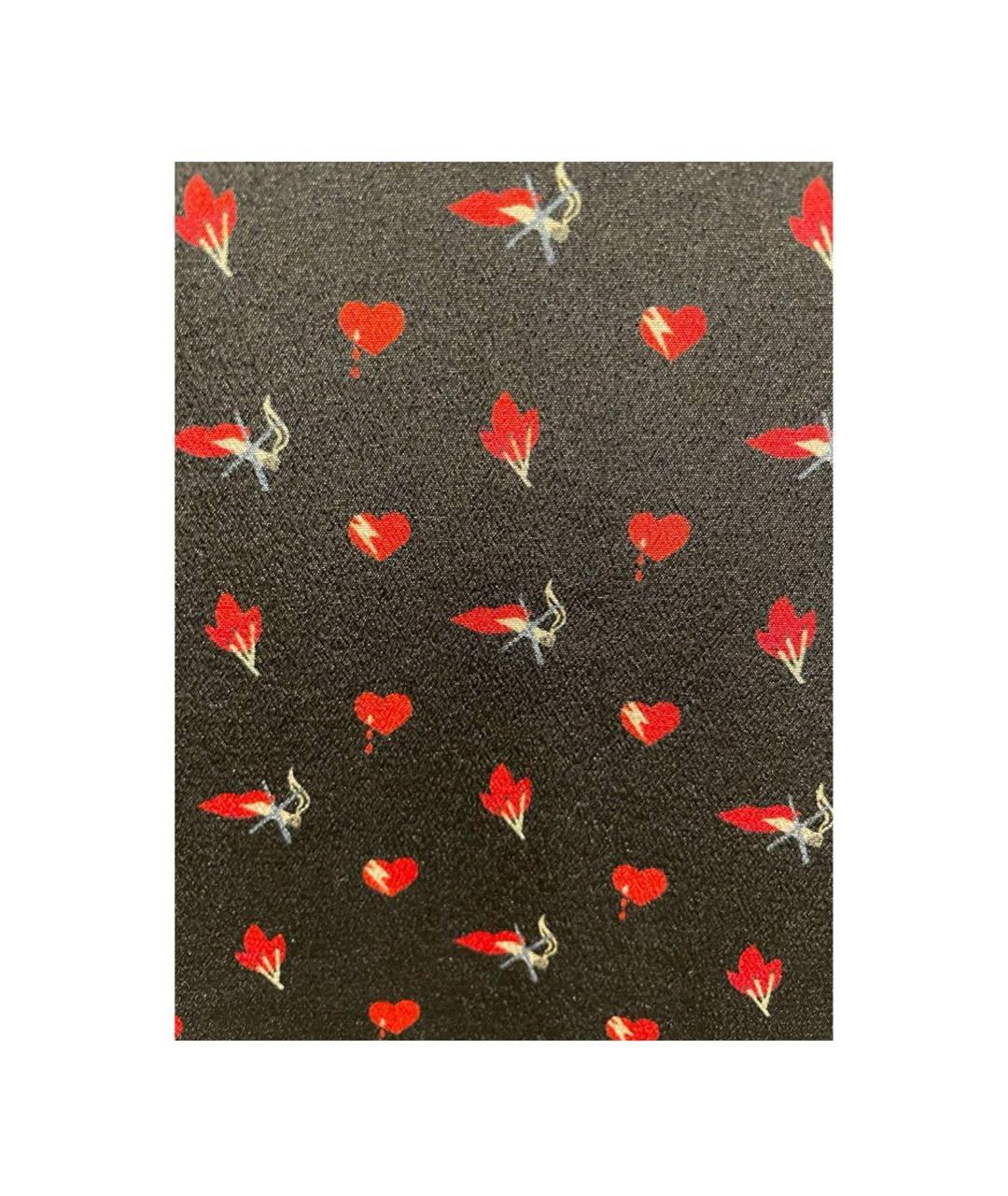 SAINT LAURENT Черное шелковое повседневное платье, фото 5