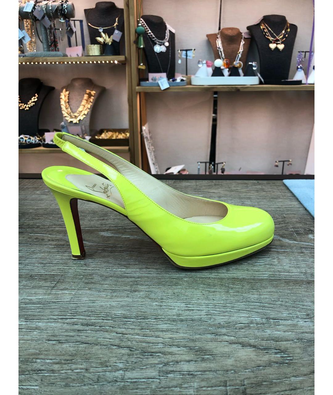 Christian louboutin green heels best sale