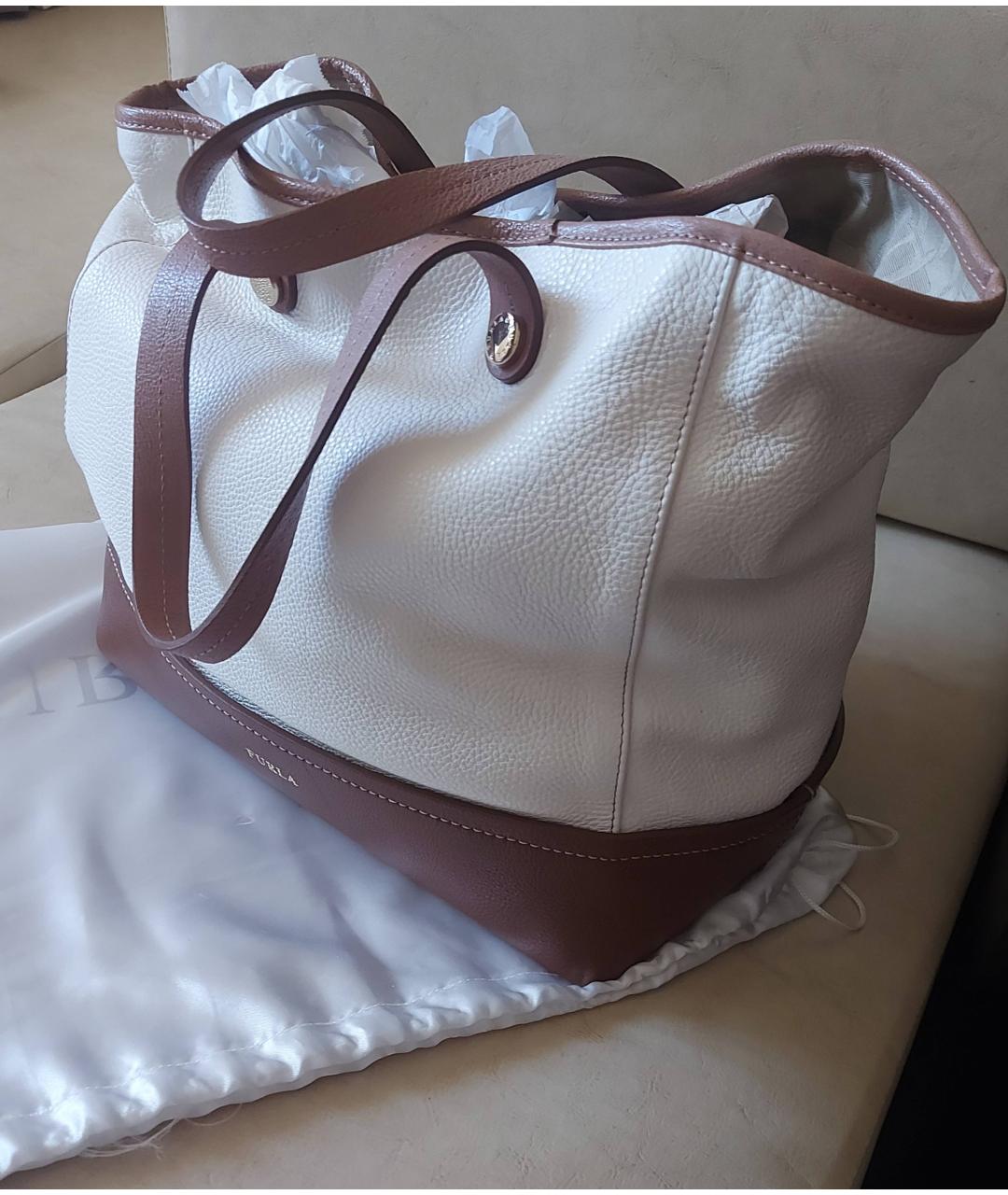 FURLA Бежевая сумка тоут, фото 2