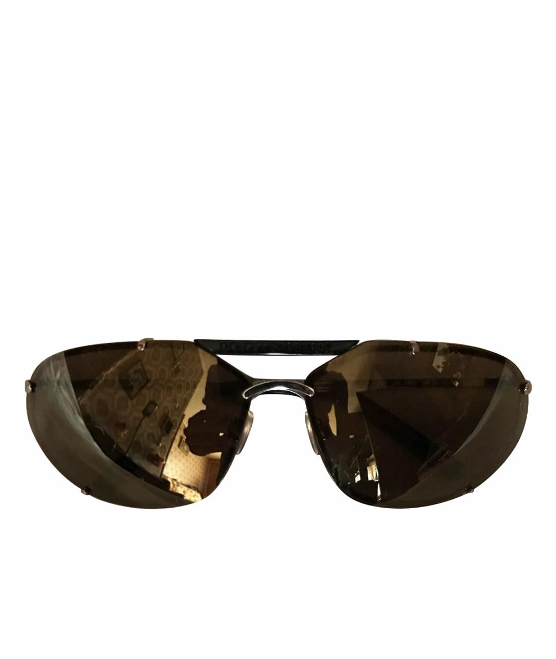 DOLCE&GABBANA Коричневые металлические солнцезащитные очки, фото 1