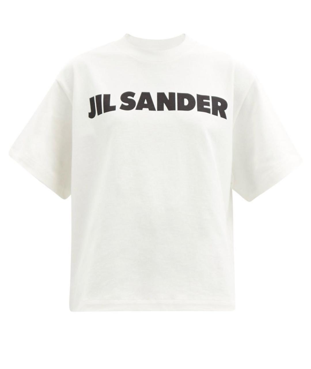 JIL SANDER Белая хлопковая футболка, фото 7