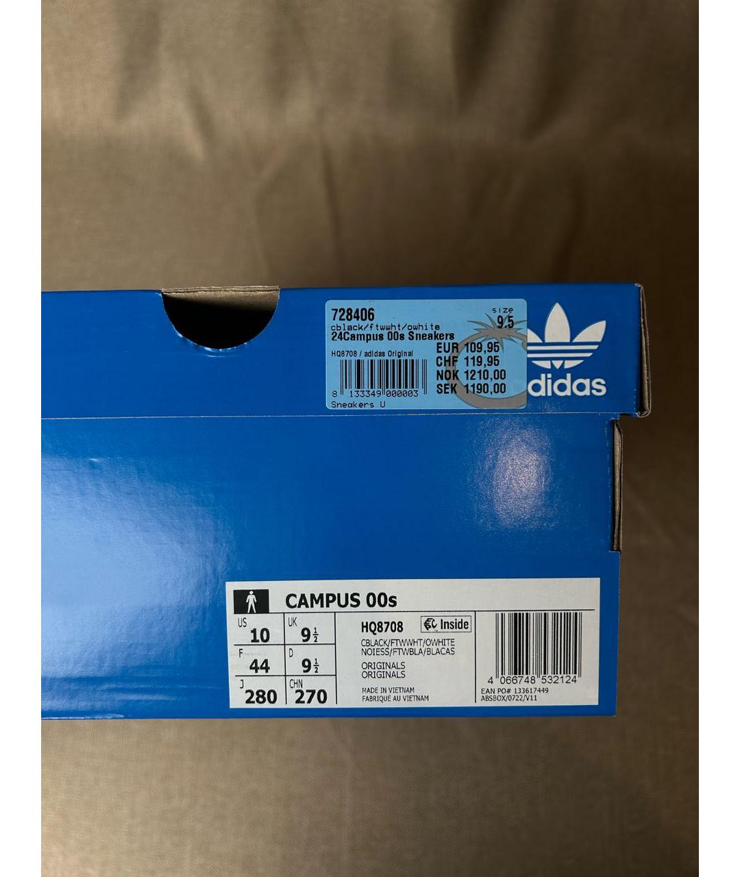 ADIDAS Черные низкие кроссовки / кеды, фото 8