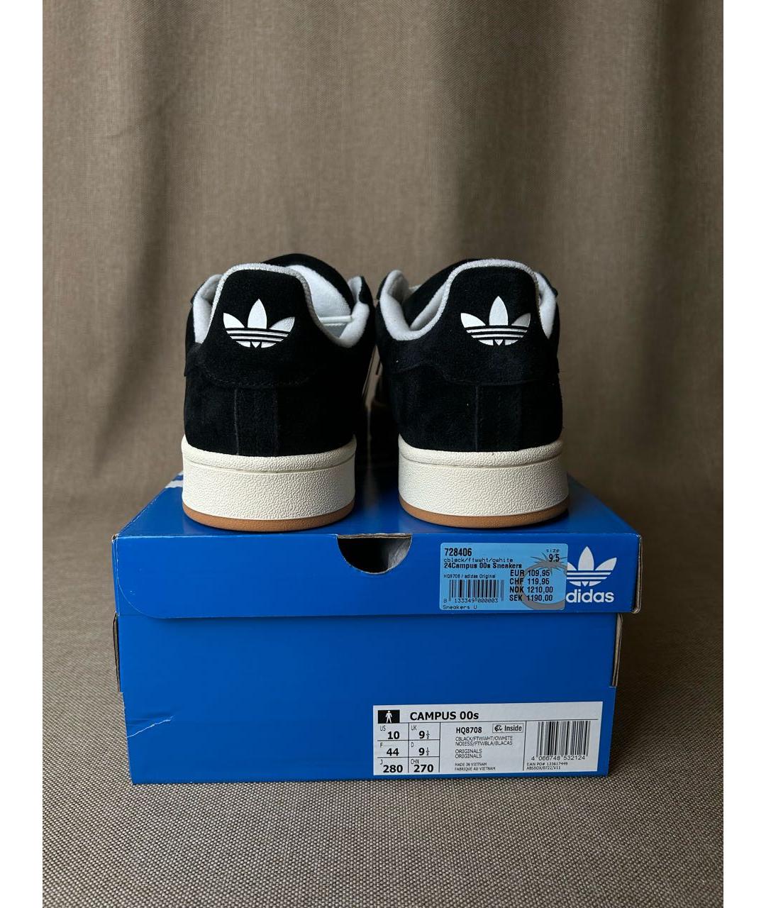 ADIDAS Черные низкие кроссовки / кеды, фото 4