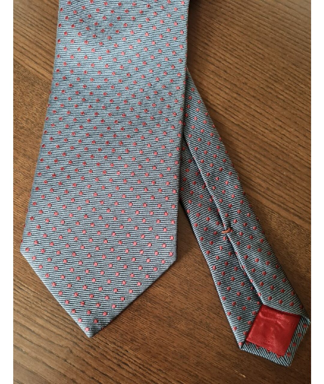 ERMENEGILDO ZEGNA Темно-синий шелковый галстук, фото 2