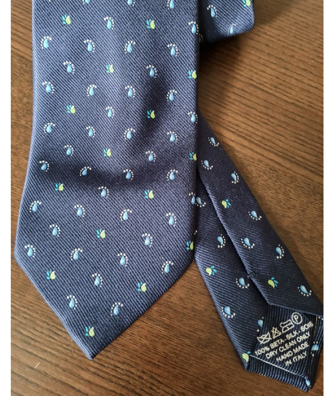 BRIONI Темно-синий шелковый галстук, фото 2