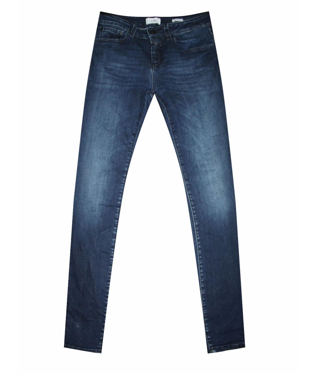 CLOSED Темно-синие хлопковые прямые джинсы, фото 1