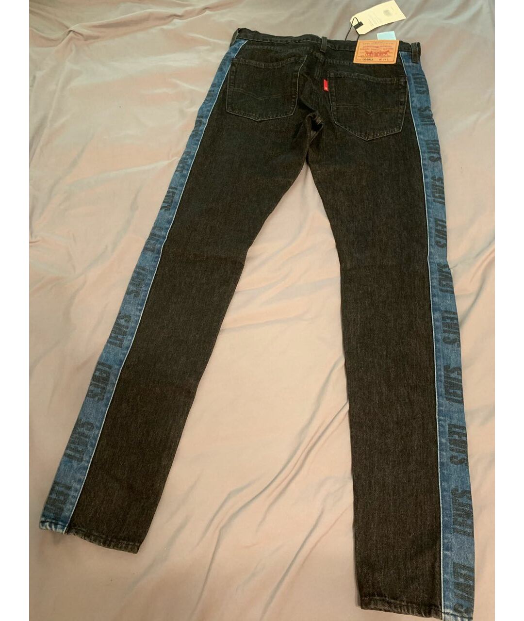 LEVI'S Антрацитовые хлопковые джинсы скинни, фото 3