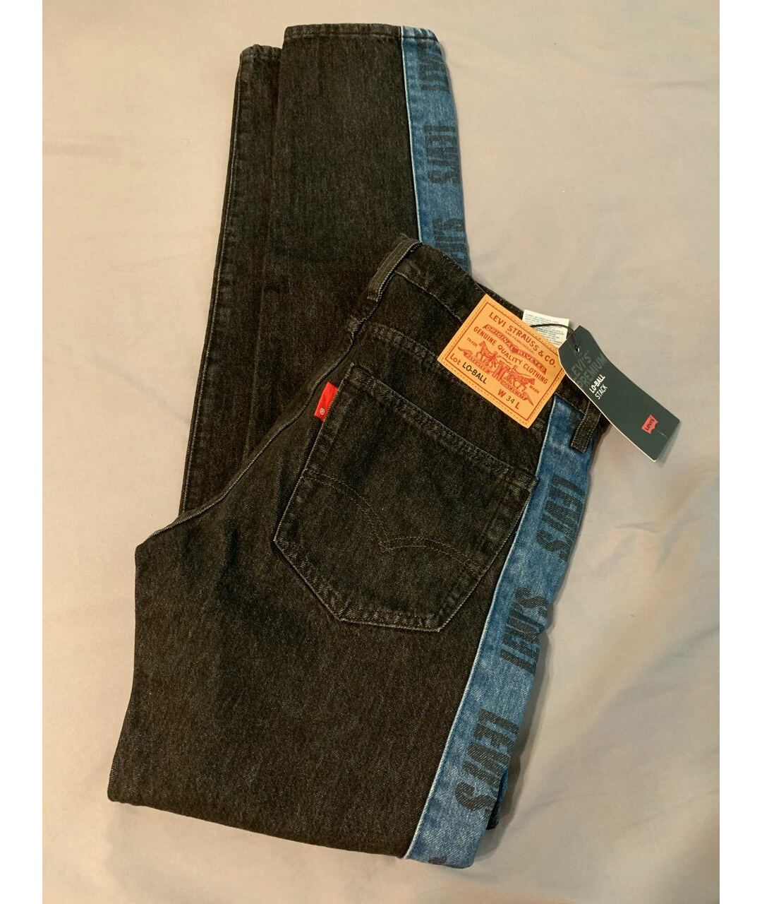 LEVI'S Антрацитовые хлопковые джинсы скинни, фото 5