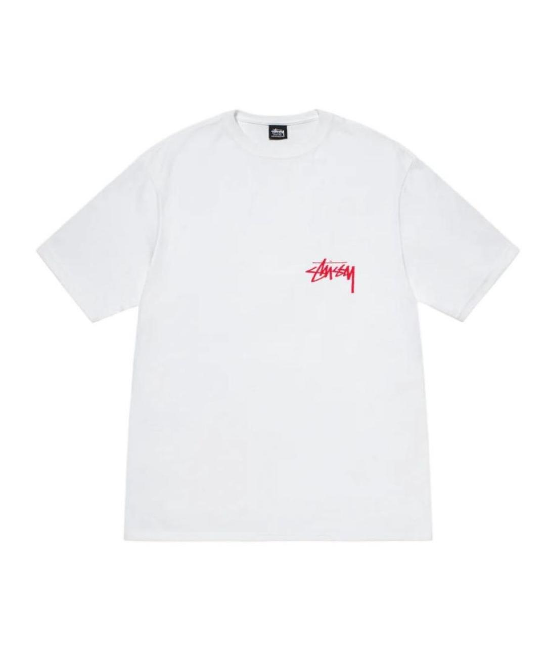 STUSSY Черная хлопковая футболка, фото 1