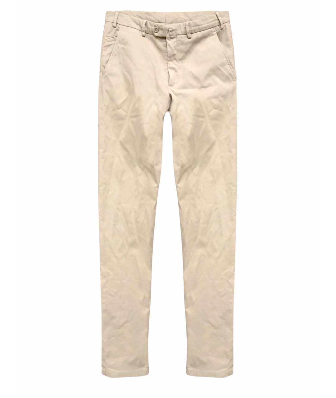 LORO PIANA Бежевые хлопковые классические брюки, фото 1