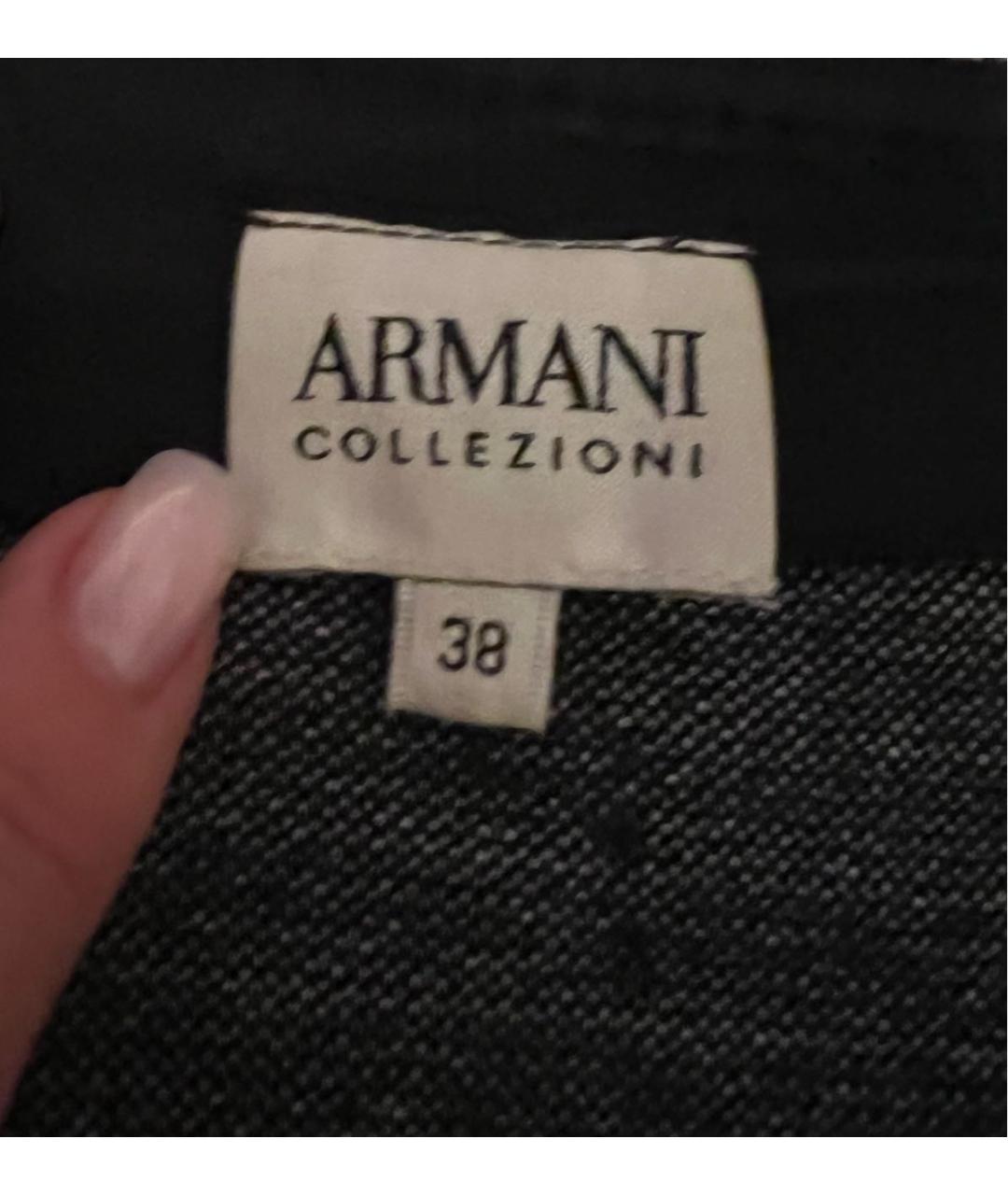 ARMANI COLLEZIONI Серая юбка миди, фото 2