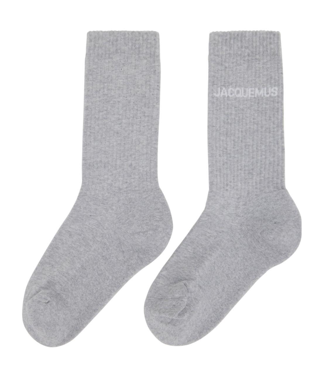 JACQUEMUS Серые носки, чулки и колготы, фото 4