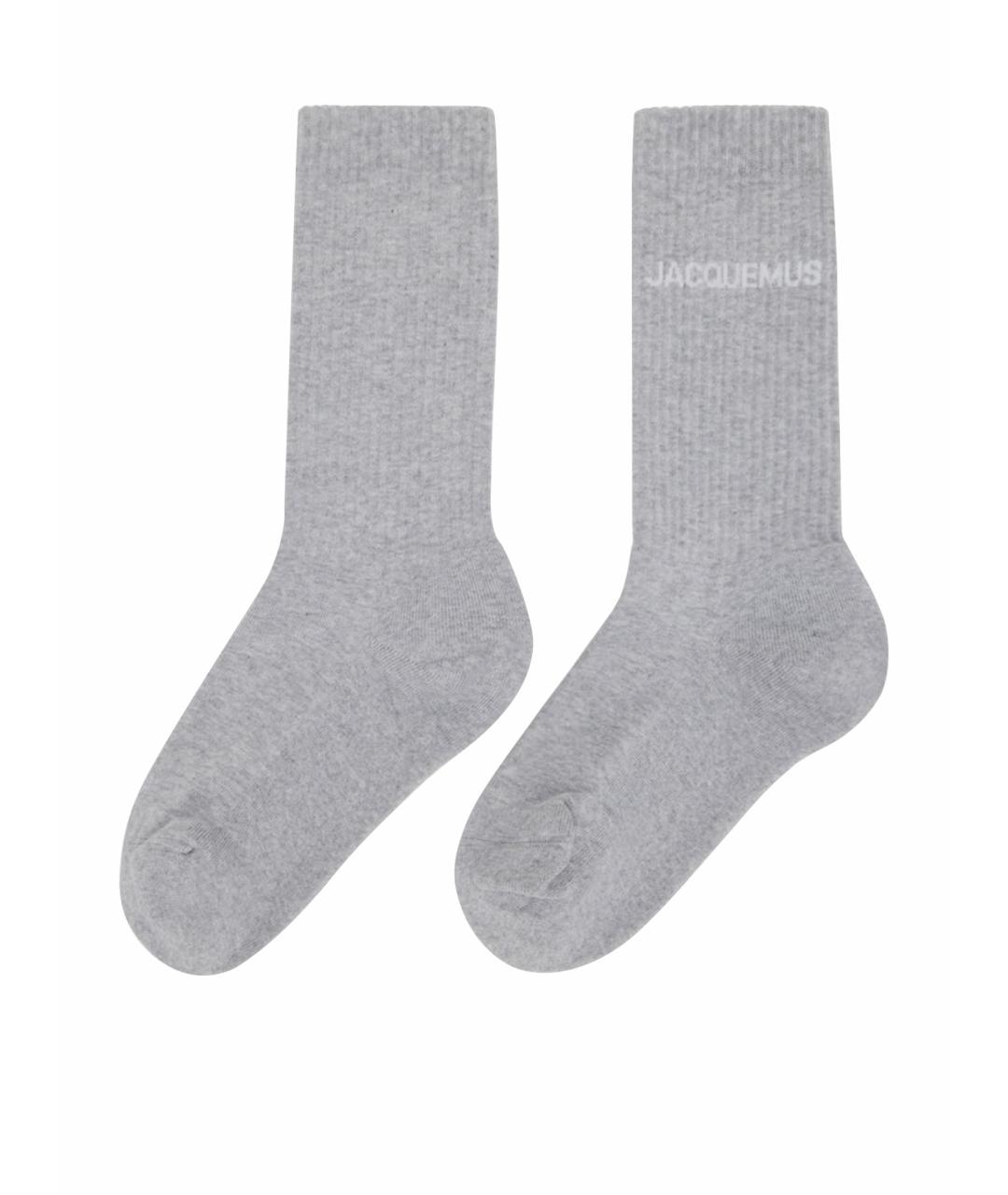 JACQUEMUS Серые носки, чулки и колготы, фото 1