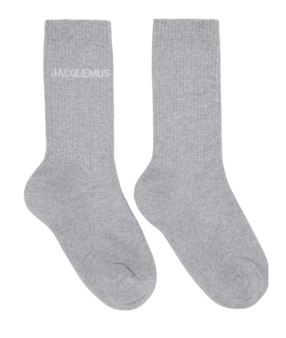 JACQUEMUS Серые носки, чулки и колготы, фото 2