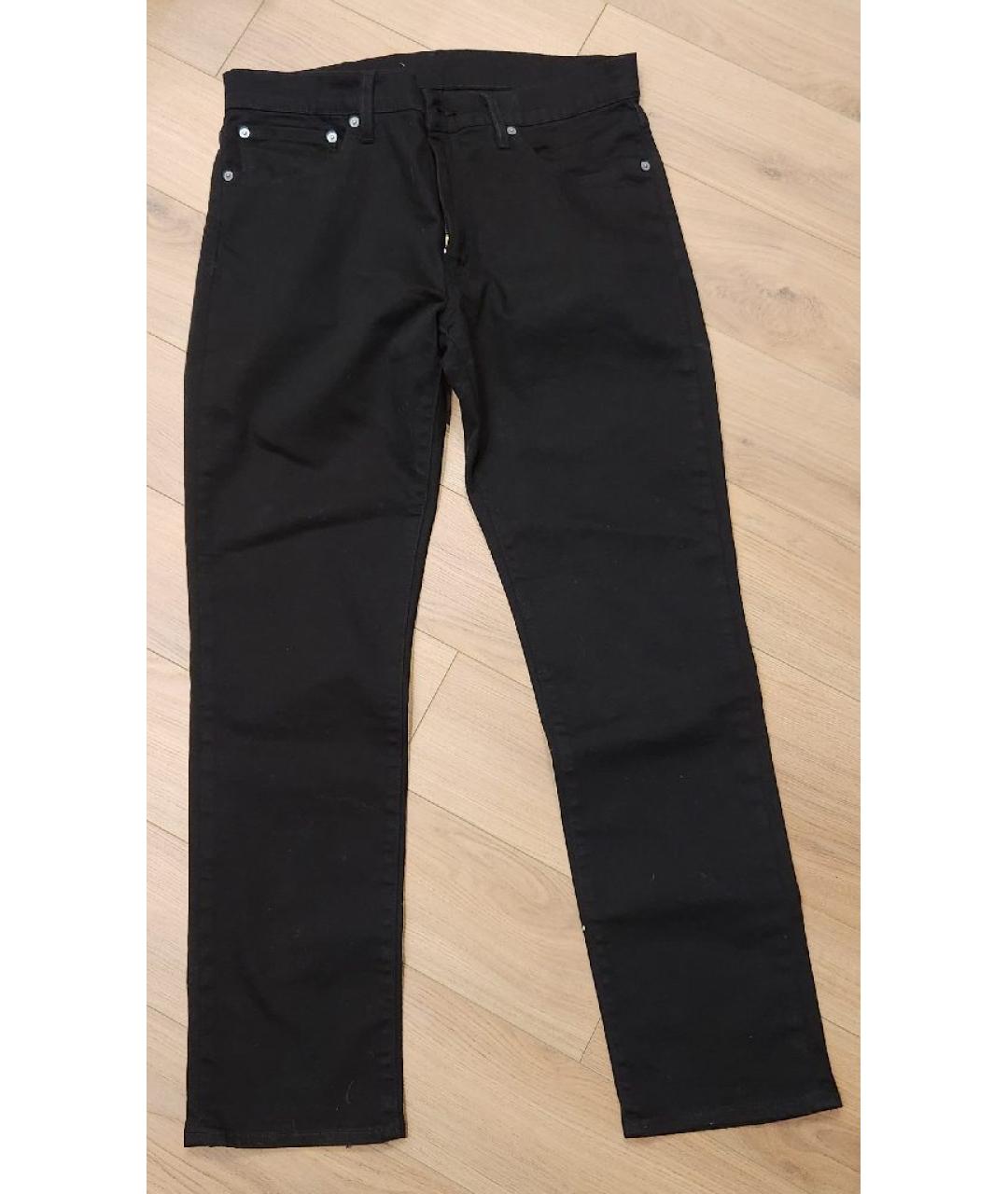 LEVI'S Черные хлопковые прямые джинсы, фото 7