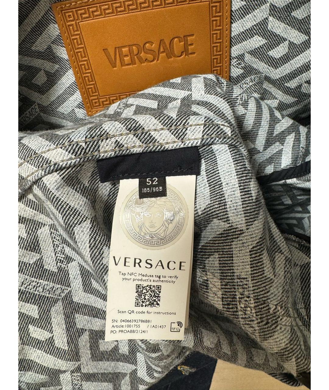 VERSACE Темно-синяя деним куртка, фото 3