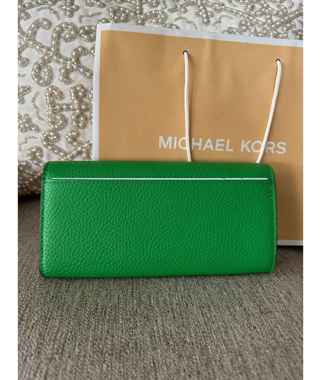 MICHAEL KORS Зеленый кошелек, фото 4