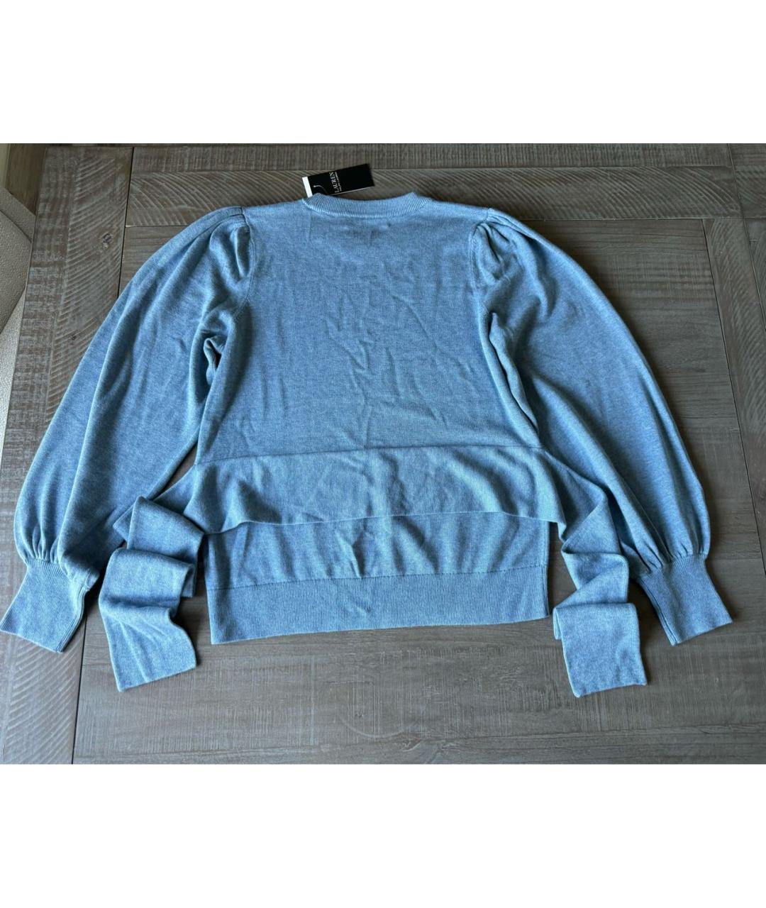 RALPH LAUREN Голубой хлопковый джемпер / свитер, фото 8