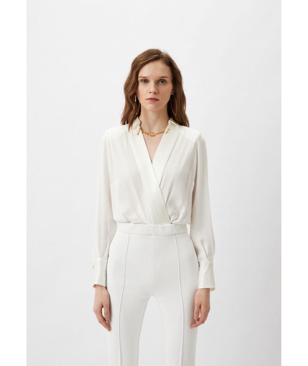 ELISABETTA FRANCHI Бирюзовый вискозный комбинезон, фото 4