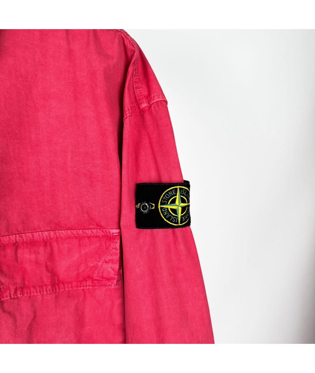 STONE ISLAND Розовая хлопковая кэжуал рубашка, фото 5