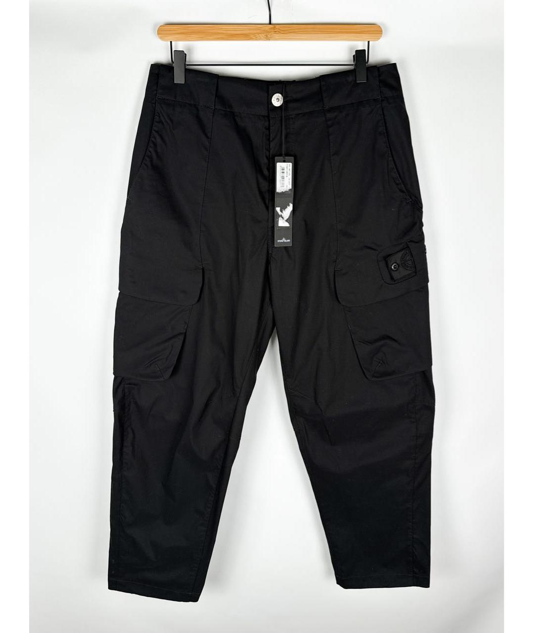 STONE ISLAND SHADOW PROJECT Черные хлопковые повседневные брюки, фото 9