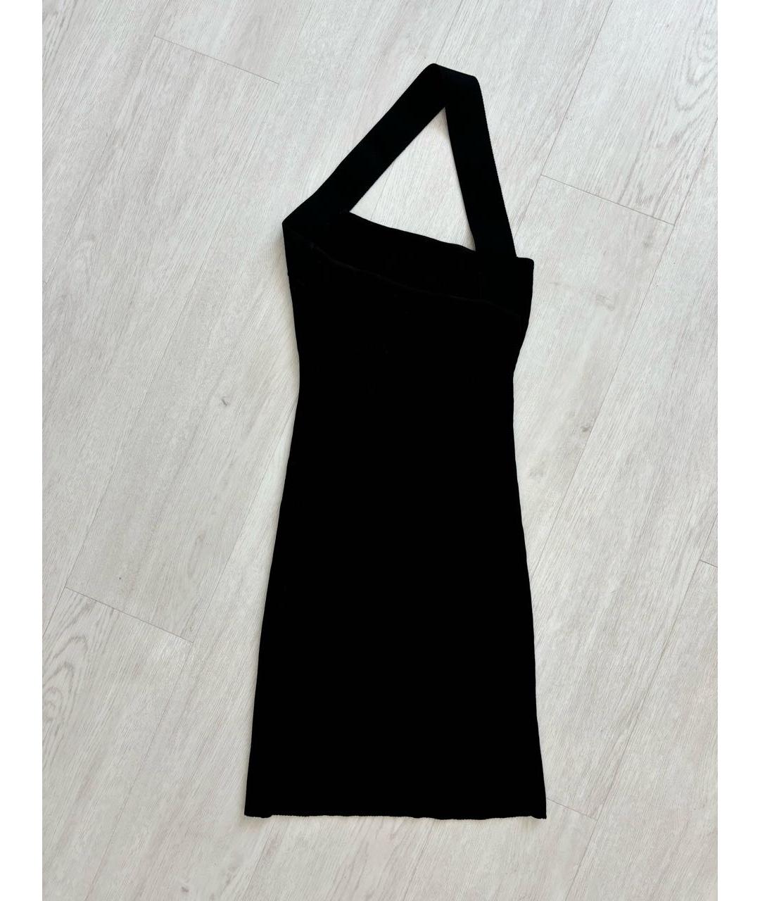 GAUGE81 Черное вискозное коктейльное платье, фото 3