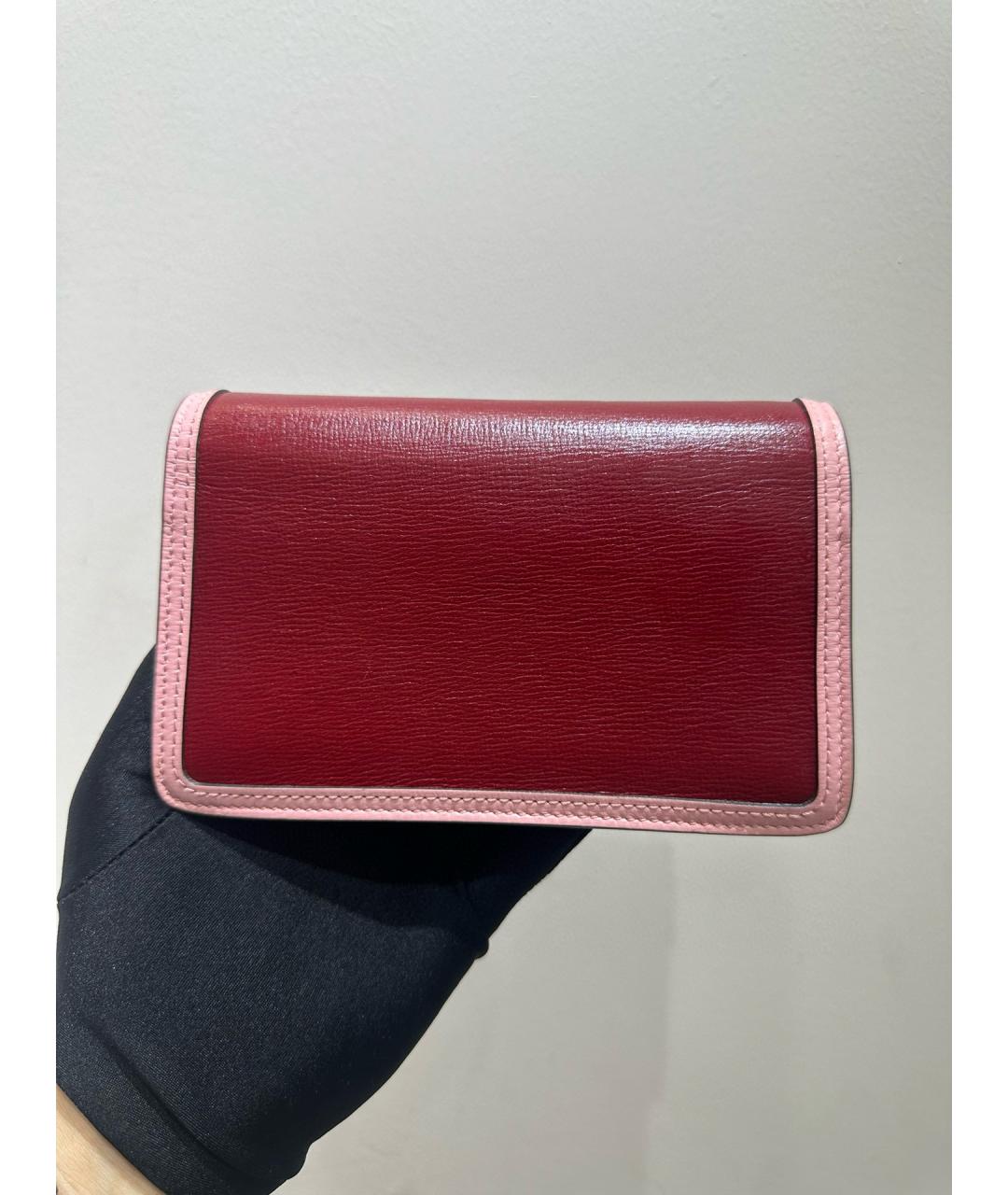 GUCCI Розовая кожаная сумка через плечо, фото 5