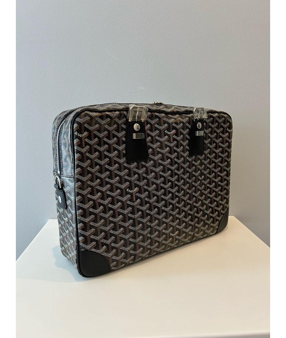 GOYARD Черный портфель, фото 2